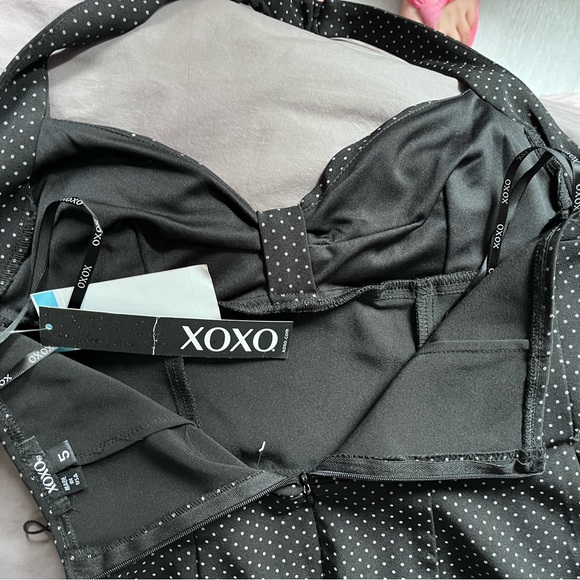 XOXO Swingers Betty Boop Polka Dot vintage fit and flare dresss NWT Sz5 - Picture 8 of 8